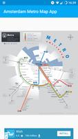 Amsterdam Metro Map App Affiche