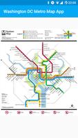 Washington DC Metro Map App Affiche