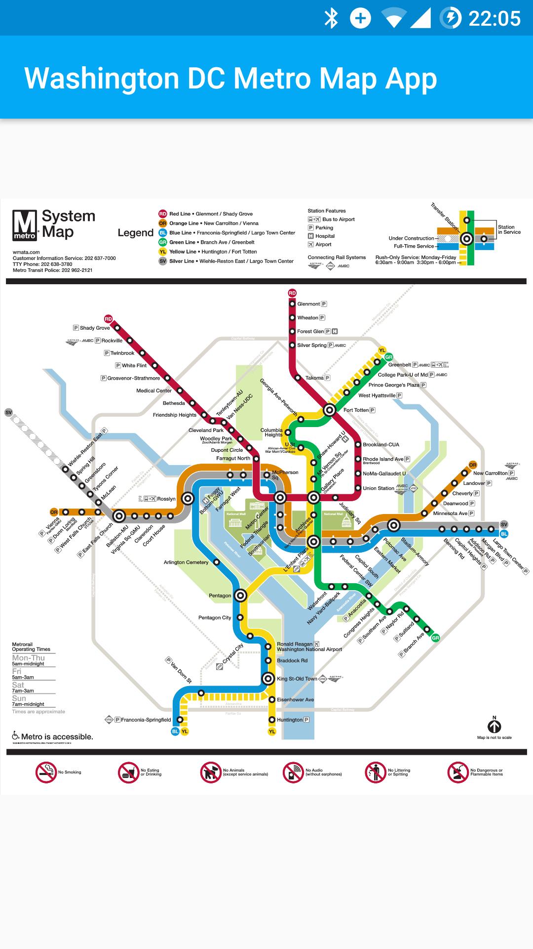 Washington Dc Metro Map App For Android Apk Download