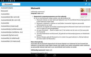 Muiswerk Dutch Dictionary capture d'écran 2
