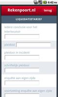 Liquidatietarief screenshot 1