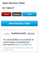 Qualityhouse Decision Table M تصوير الشاشة 1