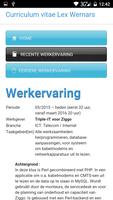 CV Lex Wernars screenshot 1