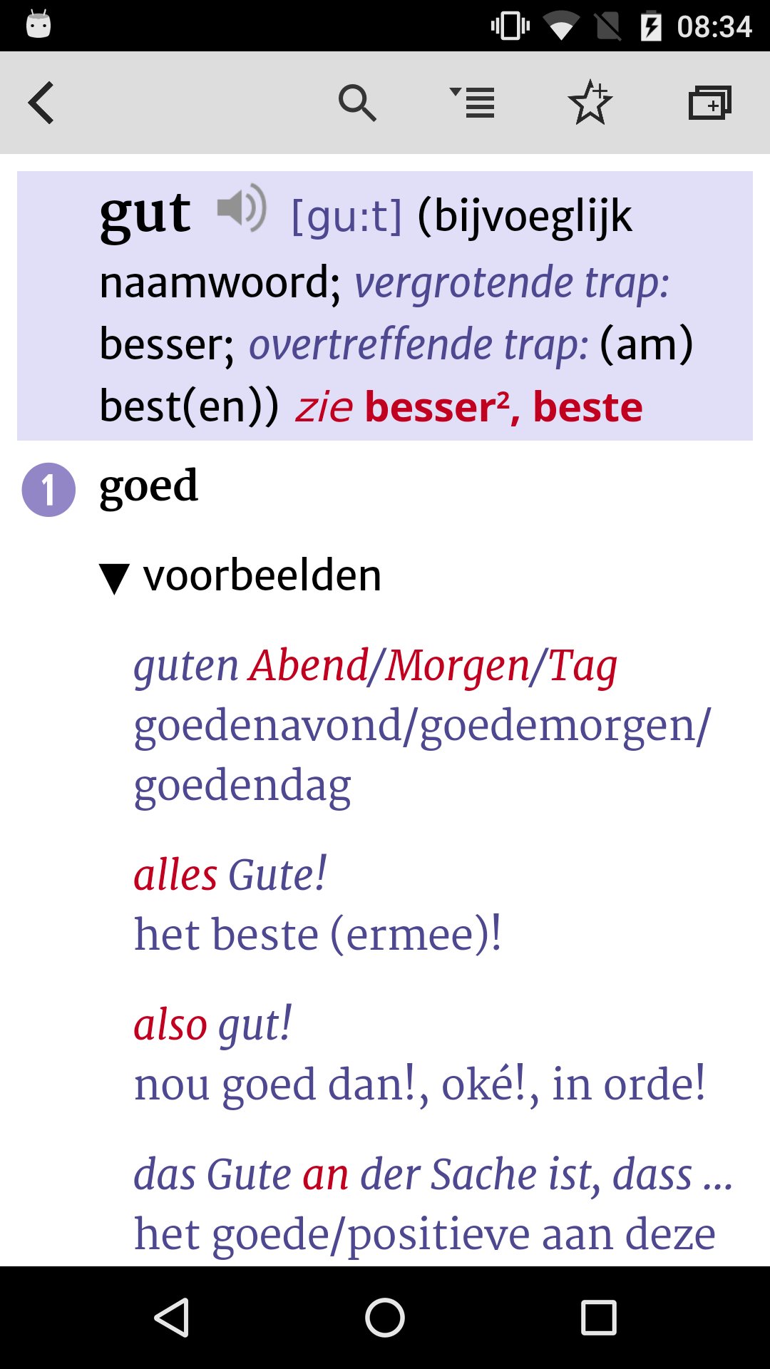 Van Dale German Dutch Dictionary Pro APK for Android Download