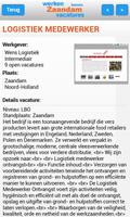 برنامه‌نما Zaandam: Werken & Vacatures عکس از صفحه