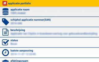 Schiphol Applicatie Portfolio capture d'écran 3