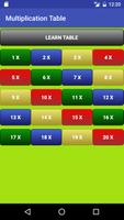 Multiplication Table الملصق