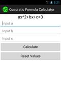 Quadratic Formula Calculator 포스터