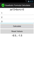 Quadratic Formula Calculator ảnh chụp màn hình 2