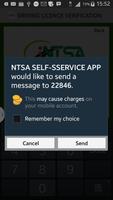 NTSA SELF SERVICE APP capture d'écran 1