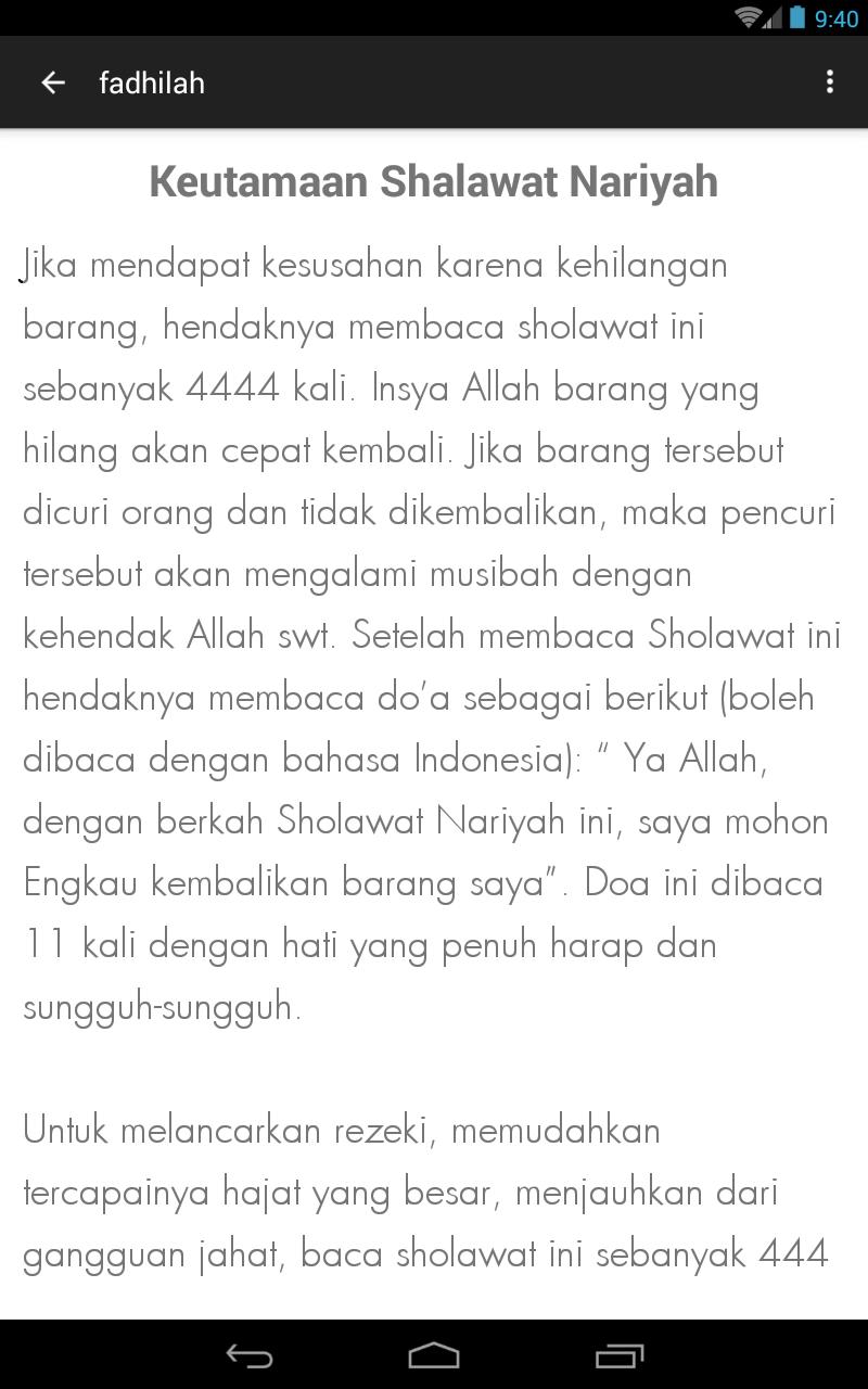 Sholawat Nariyah For Android Apk Download