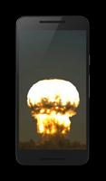 Nucléaire bombe 3D Wallpaper Affiche