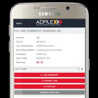 Adfile Job Management System الملصق