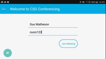 Conferencing by CSG الملصق