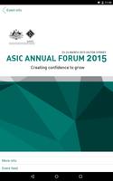ASIC Annual Forum 2015 poster