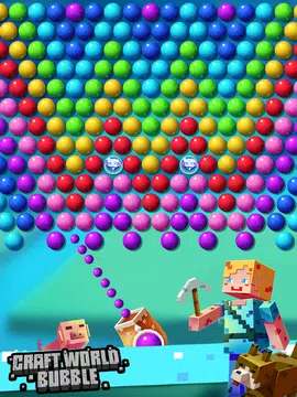 Screenshot 4 for Craft World Bubble Shooter