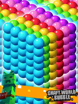 Screenshot 2 for Craft World Bubble Shooter