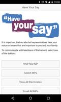 Have Your Say Cartaz