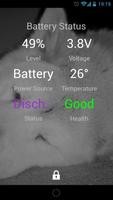 Battery Status Lock Screen Affiche