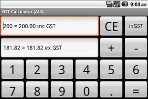 GST Calculator (AUS) تصوير الشاشة 1