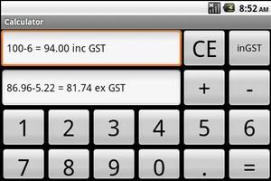 GST Calculator (NZ) capture d'écran 1