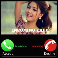 Prank beatiful girl call poster