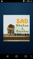 SAD Status in English Quotes पोस्टर