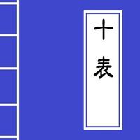 <<十表>> Chinese Literature plakat