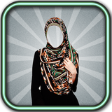 Arab Woman Abayas Suit icône
