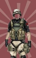 SWAT Man Photo Suit پوسٹر