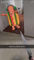 Hot Dog for Snapchat Affiche