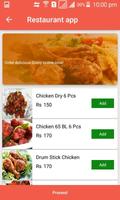 Restaurant app Ekran Görüntüsü 2
