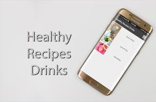 Healthy Recipes Drinks Plakat