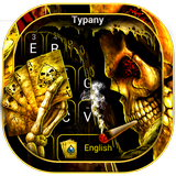 Devil Smoking Skull Keyboard Theme ikona