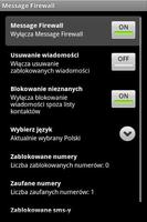 Message Firewall FREE स्क्रीनशॉट 1