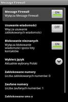 Message Firewall FREE captura de pantalla 1