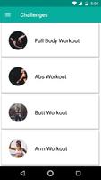 30 Days Fitness Challenge Workout with Diet Guide poster