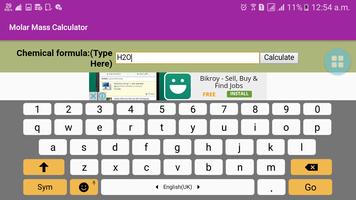 Molar Mass Calculator 스크린샷 1