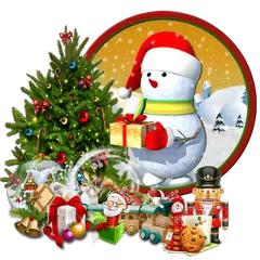 3d cute snowman theme APK download