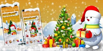 3d cute snowman theme 스크린샷 3