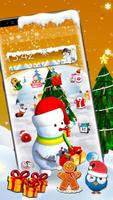 3d cute snowman theme 포스터