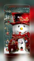 Snowman White Theme Affiche