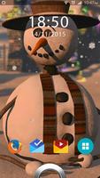 Snowman Live Wallpaper capture d'écran 2