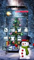 3d glass tech snowfall theme Screenshot 2