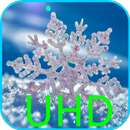 Flocos de neve Em Preto 4K LWP APK