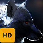 Snow Wolf And Bird HD FREE Wallpaper icône
