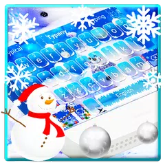 download Tema della tastiera di Natale sulla neve APK