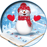 Happy Snowman Tema de invierno icono
