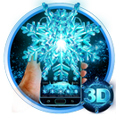 3D Frozen Snowflake Winter theme-APK