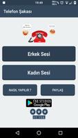 Telefon Şakası Bayan Sesi ve Erkek Sesi Poster